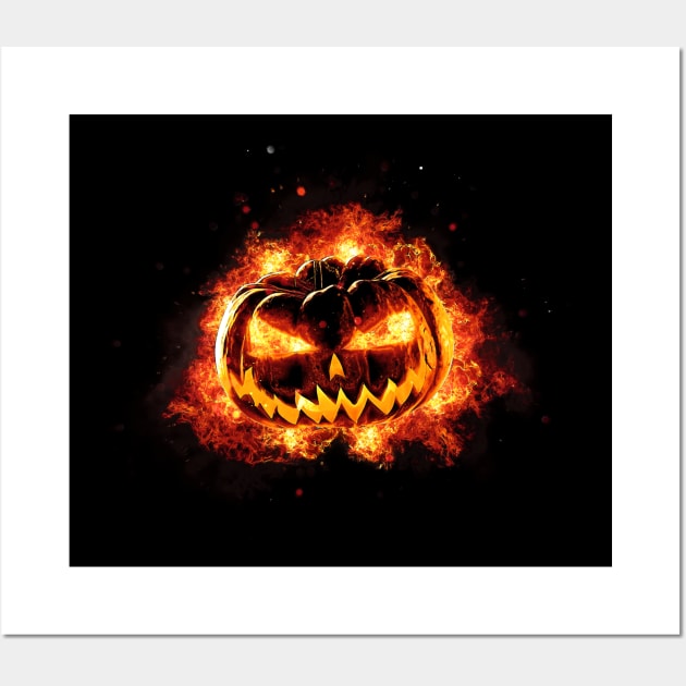 With Great Pumpkin Comes Great Responsibility Wall Art by UnlovelyFrankenstein